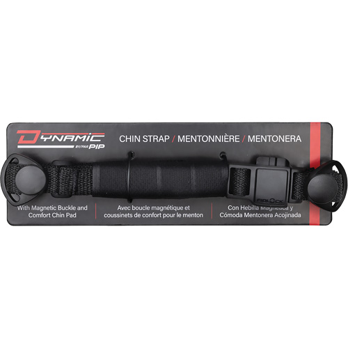Sangle mentonni&egrave;re &agrave; 4 points Dyna-Clic avec attache magn&eacute;tique et coussinet mentonnier MAS Chibougamau