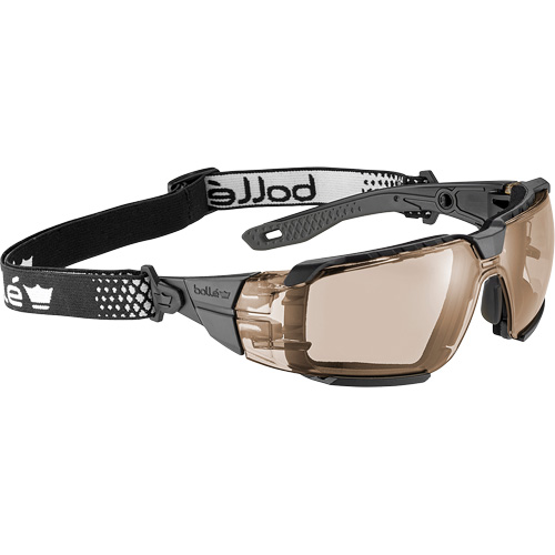 RUSH+ 2.0 XP M/L Safety Glasses with Black & Grey Frame, Copper Lens, Anti-Fog/Anti-Scratch, ANSI Z87+ MAS Chibougamau