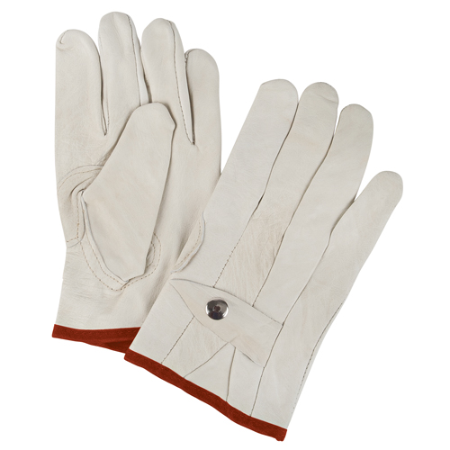 Gants de cordeur d'usage standard, Petit, Paume Cuir fleur de vache MAS Chibougamau