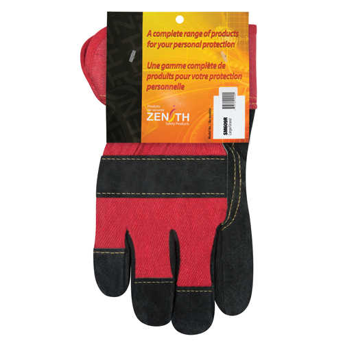 Superior Warmth Winter-Lined Fitters Gloves, Large, Split Cowhide Palm, Thinsulate Inner Lining MAS Chibougamau