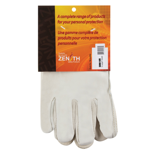 Winter-Lined Driver's Gloves, X-Large, Grain Cowhide Palm, Fleece Inner Lining MAS Chibougamau