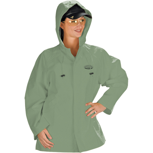 Hurricane Flame Retardant/Oil Resistant Rain Suits - Jacket, 4X-Large, Green MAS Chibougamau