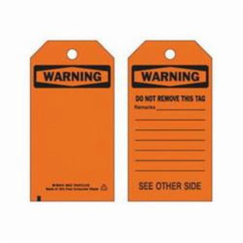 &eacute;tiquettes de s&eacute;curit&eacute; auto-plastifiantes, Polyester, 3" la x 5-3/4" h, Anglais MAS Chibougamau