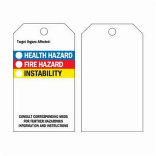 &eacute;tiquettes auto-plastifiantes du droit &agrave; l'information, Polyester, 3" la x 5-3/4" h, Anglais MAS Chibougamau