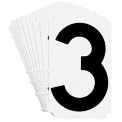 &eacute;tiquettes de lettres et chiffres gothiques individuels Quick-Align, 3, 4" h, Noir MAS Chibougamau