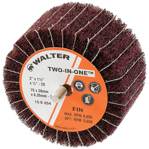 Meule &agrave; lamelles abrasives Two-In-One MAS Chibougamau