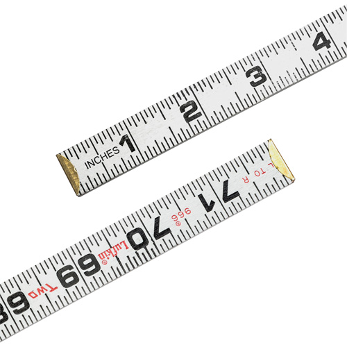 Red End&reg; Two Way&reg; Rule, 6' L, Wood, 1/16" Graduations MAS Chibougamau