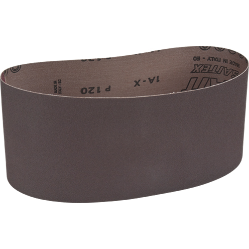 Courroie abrasive pour ponceuse portative, 4" la x 24" lo, Oxyde d'aluminium, Grain 120 MAS Chibougamau