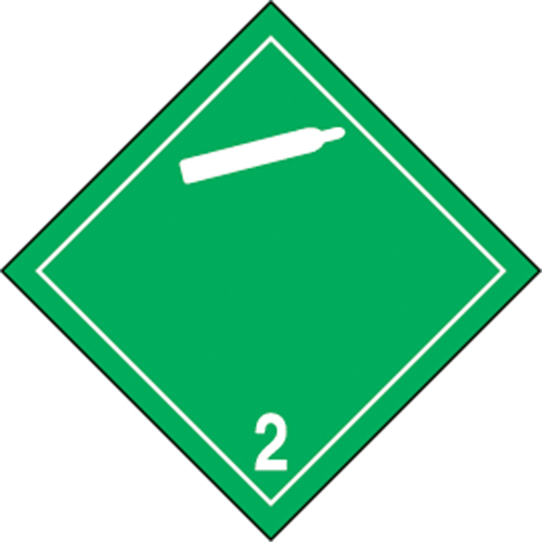 TDG Shipping Labels, Class 2.2, Non-Flammable & Non-Toxic Gases, Paper MAS Chibougamau