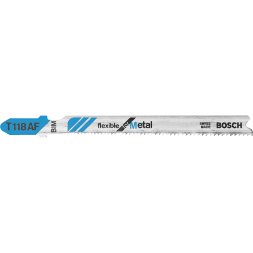 Flexible Jigsaw Blade, Bi-Metal, 3-5/8" L, 17-24 TPI MAS Chibougamau