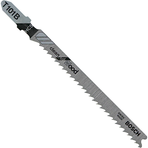 Lame de scie alternative pour la coupe du bois, Acier &agrave; haute teneur en carbone, Tige en T, 4" lo, 10 dents par pouce MAS Chibougamau