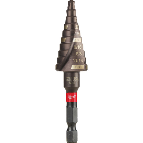 Foret &eacute;tag&eacute; #3 Shockwave Impact Duty, 3/16" - 3/4", Incr&eacute;ments de 1/16", Titane MAS Chibougamau