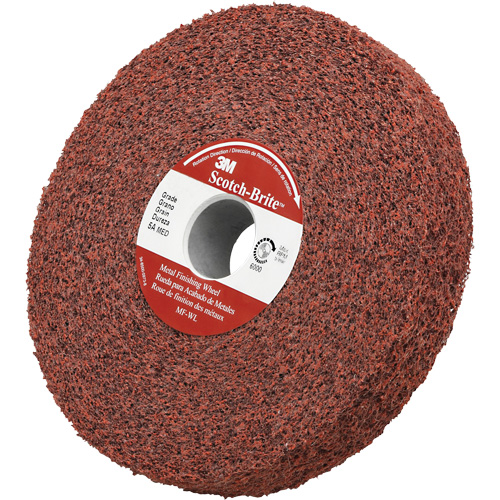 Meule de finition &agrave; structure non tiss&eacute;e pour m&eacute;tal Scotch-Brite MAS Chibougamau