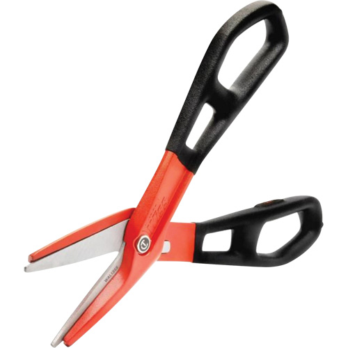 Cisaille d'&eacute;tain en aluminium dentel&eacute; de 13" avec poign&eacute;e tremp&eacute;e, Longueur de coupe de 3", Coupe Droit MAS Chibougamau