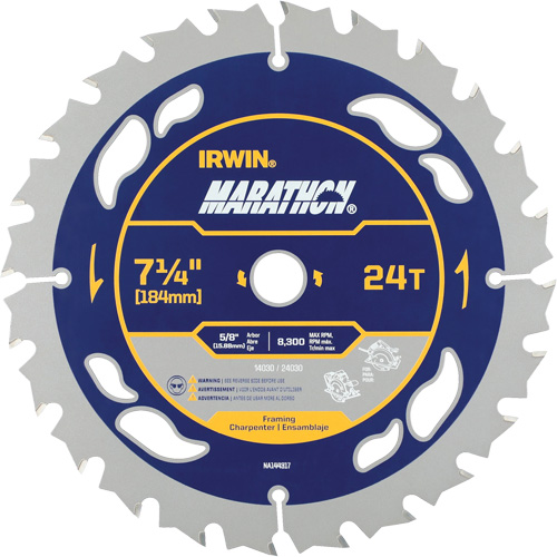 Marathon&reg; Circular Saw Blade, 7-1/4", 24 Teeth MAS Chibougamau