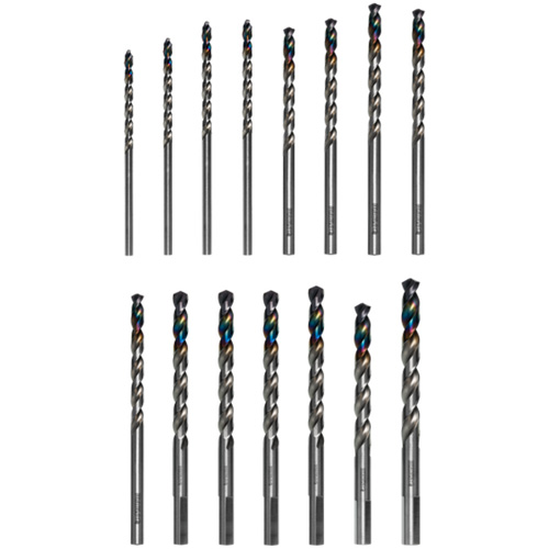 Metal Demon Drill Bits Set for Mild, Hardened and Stainless Steels, 15 Pieces MAS Chibougamau