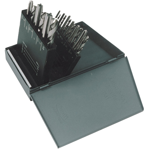 HT18 Jobber Length Drill Bit & Plug Hand Tap Set, 18 Pieces MAS Chibougamau