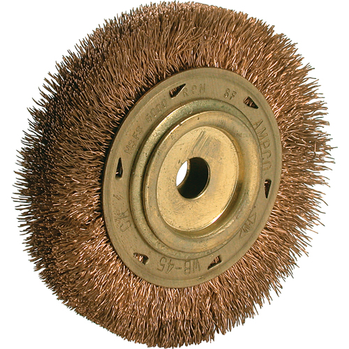 Power Tool Crimped Wire Wheel Brush, 6" Dia., 5/8" Arbor MAS Chibougamau