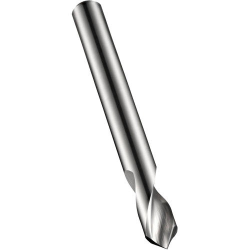 Spotting Drill, 10 mm, Carbide, 26 mm Flute, 90° Point MAS Chibougamau