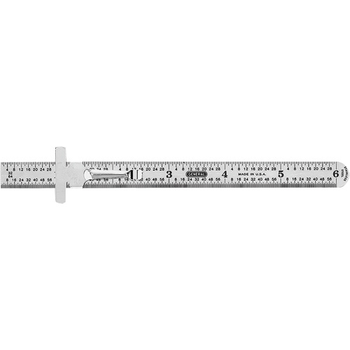 Industrial Precision Flexible Ruler, 6" L, Steel MAS Chibougamau