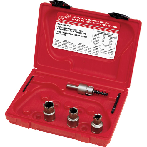 Sheet Metal Carbide Cutter Electrician's Kit, 5 Pieces MAS Chibougamau