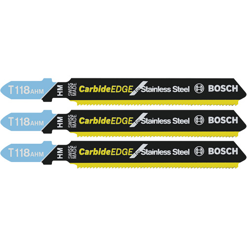 Lames de scie sauteuse d'expert pour tout usage, Carbure, Tige en T, 3-1/4" lo MAS Chibougamau