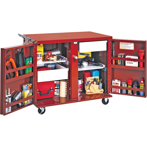 Rolling Work Bench, 43-7/8" W x 40-1/2" H x 26-7/8" D, 21.7 Cubic Feet Capacity MAS Chibougamau