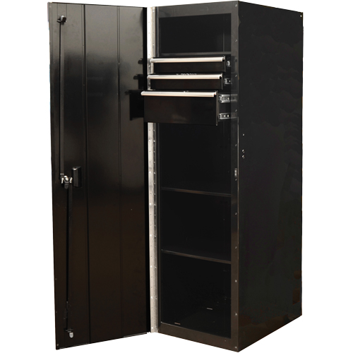 Armoire lat&eacute;rale s&eacute;rie RX, 3 tiroirs, 19" la x 25" p x 61" h, Noir MAS Chibougamau