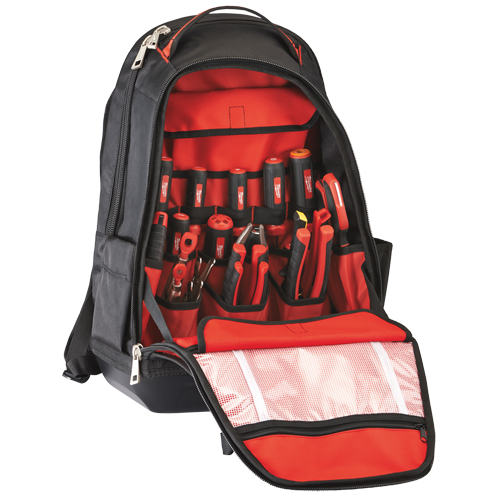 Jobsite Backpack, 20" L x 16" W, Black, Ballistic MAS Chibougamau