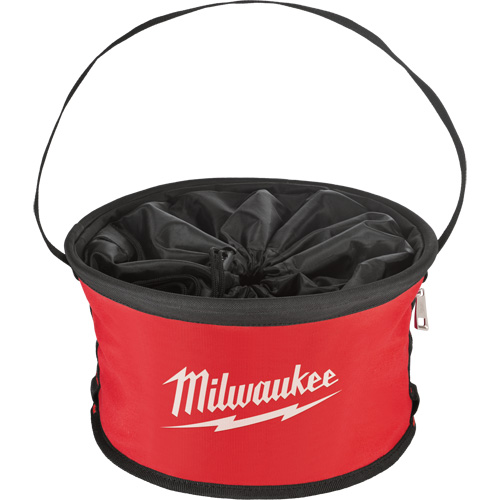 Parachute Organizer Bag, 11-4/5" L x 11-4/5" W x 11" H, Nylon, Black/Red MAS Chibougamau