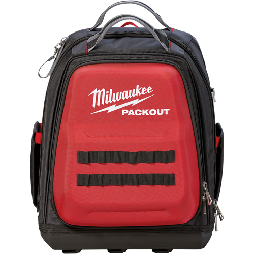 Packout Backpack, 15-3/4" L x 11-4/5" W, Black/Red, Ballistic MAS Chibougamau