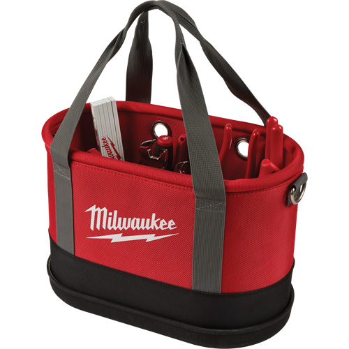 Sac ovale a&eacute;rien utilitaire, Nylon balistique, 14 pochettes, Noir/Rouge MAS Chibougamau