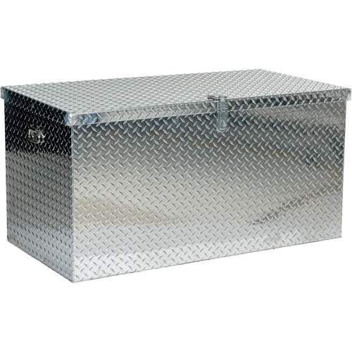 Boîte &agrave; outils portative en t&ocirc;le larm&eacute;e d'aluminium, 25-1/16" P x 49-1/4" la x 24" h, Argent MAS Chibougamau
