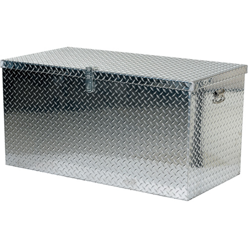 Boîte &agrave; outils portative en t&ocirc;le larm&eacute;e d'aluminium, 25-1/16" P x 49-1/4" la x 24" h, Argent MAS Chibougamau