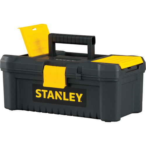 Coffre &agrave; outils avec plateau Essential, 12-1/2" la x 7-3/8" p x 5-1/8" h, Noir/Jaune MAS Chibougamau
