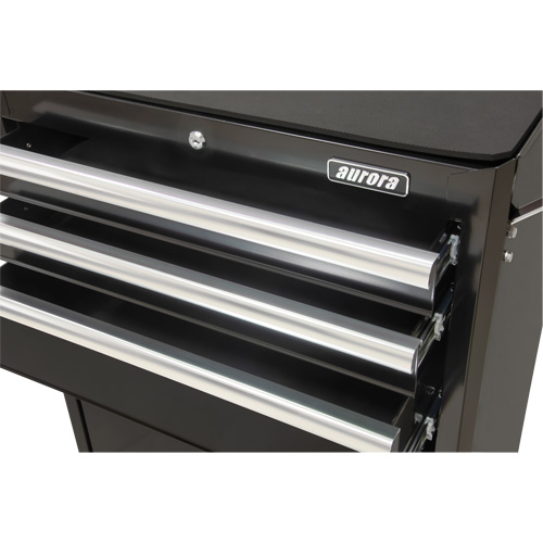 Industrial Tool Cart, 3 Drawers, 29-4/5" W x 21-1/5" D x 38-4/5" H, Black MAS Chibougamau
