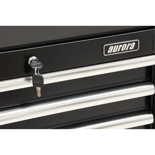 Industrial Tool Cart, 3 Drawers, 29-4/5" W x 21-1/5" D x 38-4/5" H, Black MAS Chibougamau
