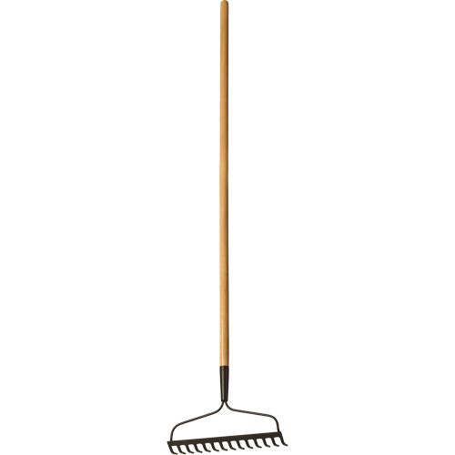 Bow Rake, Wood Handle, 51" L, 14" Blade, 14 Tines MAS Chibougamau