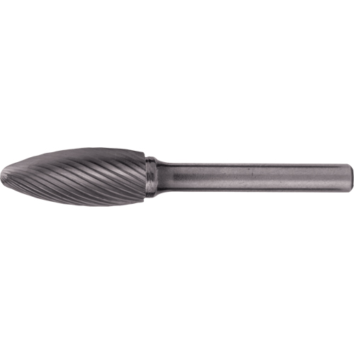 Fraises au carbure solide - Forme de flamme CLEVELAND, 1/8" dia., 1/8" Tige MAS Chibougamau