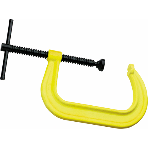 Serre-joint en C de s&eacute;curit&eacute; haute visibilit&eacute;, Capacit&eacute; de 2-1/8" (54 mm), Profondeur de gorge de 2-1/4" (57 mm) MAS Chibougamau