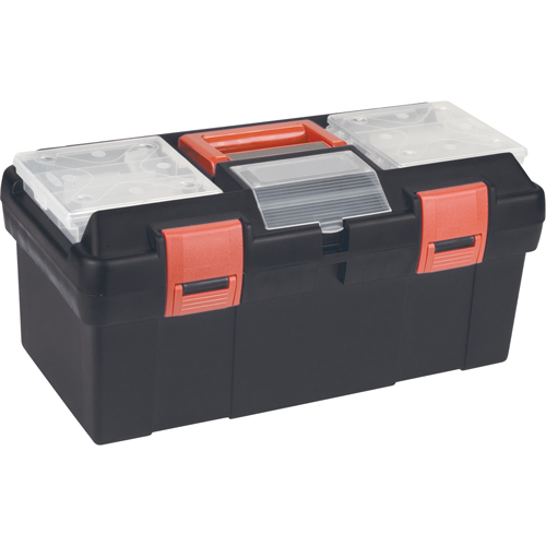 Coffres &agrave; outils en plastique, 17-1/2" la x 9-1/2" p x 8" h, Noir MAS Chibougamau