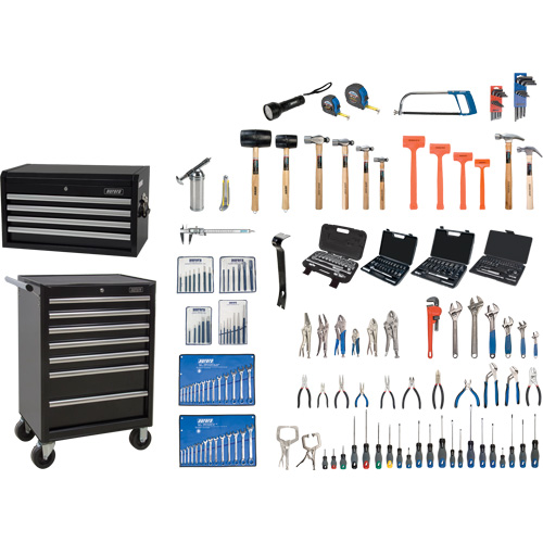 Ensemble d'outils maître avec coffre en acier et chariot, 236 morcea MAS Chibougamau