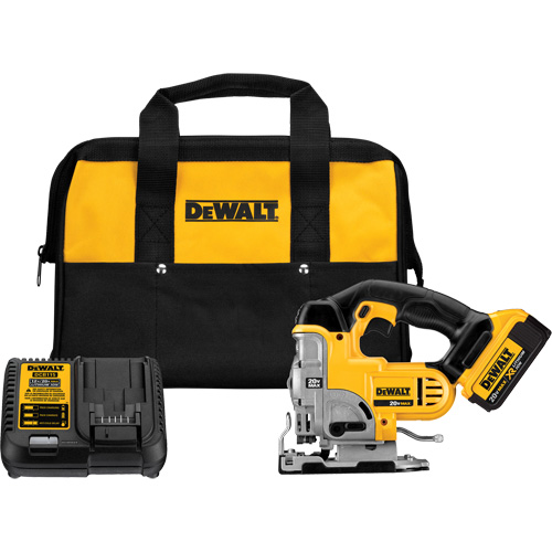 Max Jig Saw Kit, 20 V, Lithium-Ion, 0-3000 SPM, 1" Stroke Length MAS Chibougamau
