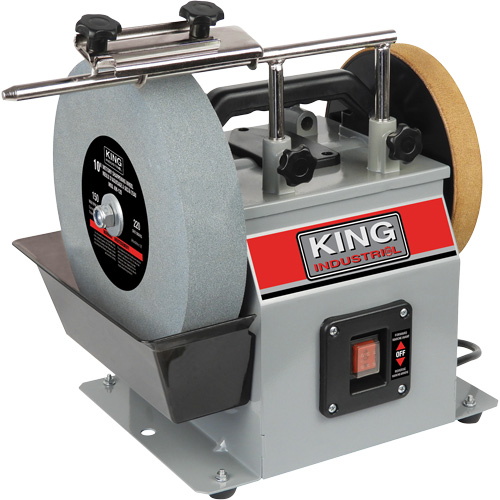 Wet/Dry Sharpener, 10" Wheel Diameter, 1/4 HP, 115 RPM MAS Chibougamau