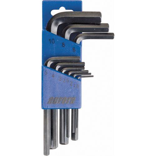 Hex Key Pouch Set, 9 Pcs., Metric MAS Chibougamau
