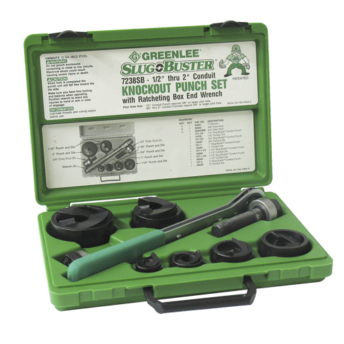 Ensemble de poinçonnage avec cliquet et poinçons SlugBuster MAS Chibougamau