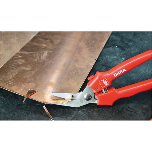 Offset Multi-Purpose Snips, 1-5/8" Cut Length, Straight Cut MAS Chibougamau