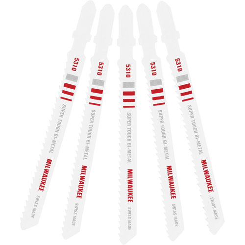 Lame de scie sauteuse, Bim&eacute;tal, Tige en T, 4" lo, 10 dents par pouce MAS Chibougamau