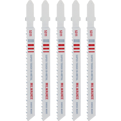 Lame de scie sauteuse, Bim&eacute;tal, Tige en T, 4" lo, 10 dents par pouce MAS Chibougamau