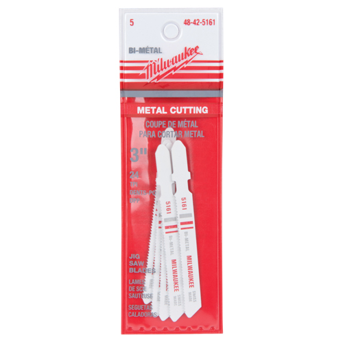Lame de scie sauteuse, Bim&eacute;tal, Tige en T, 3" lo, 24 dents par pouce MAS Chibougamau